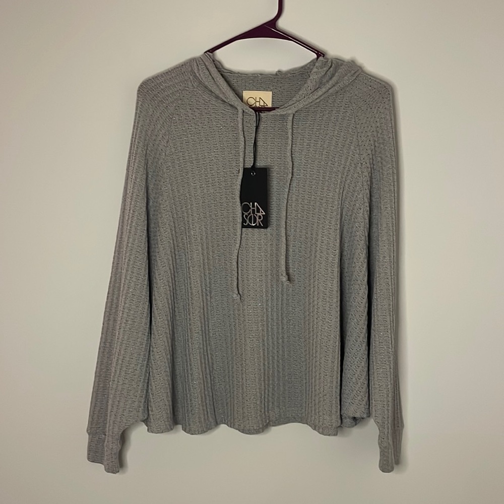 Chaser Waffle Knit Hoodie NWT